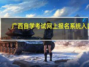 广西自学考试网上报名系统入口（为什么广西自学考试网的网上报名系统进不去）