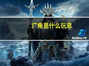 广角是什么玩意（广角美女）