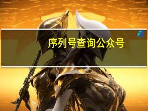 序列号查询公众号（序列号查询）