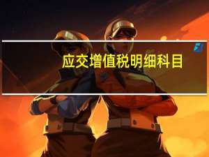 应交增值税明细科目