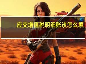 应交增值税明细账该怎么填