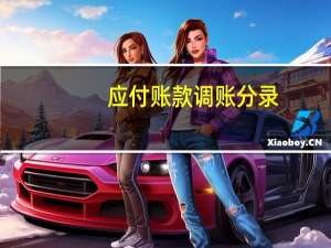 应付账款调账分录