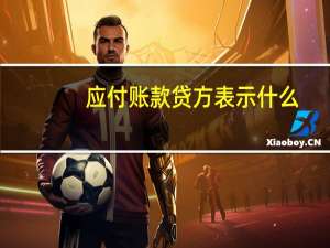 应付账款贷方表示什么