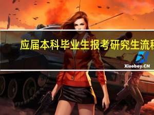 应届本科毕业生报考研究生流程