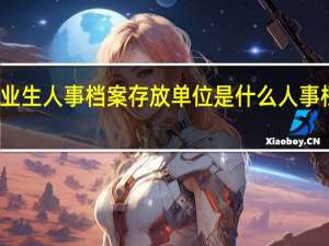 应届毕业生人事档案存放单位是什么 人事档案存放单位