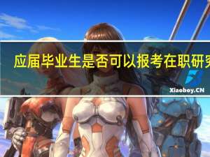 应届毕业生是否可以报考在职研究生