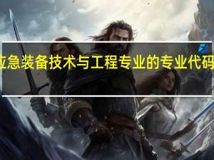 应急装备技术与工程专业的专业代码是什么