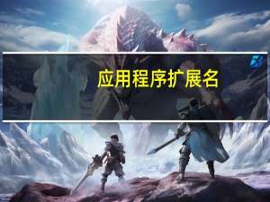应用程序扩展名