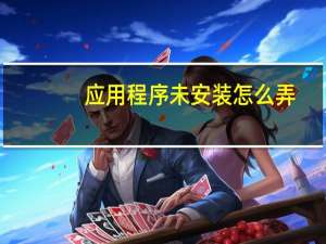 应用程序未安装怎么弄（应用程序未安装）