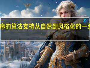 应用程序的算法支持从自然到风格化的一系列HDR外观