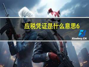 应税凭证是什么意思6