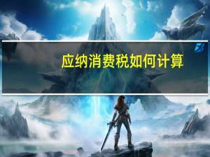 应纳消费税如何计算