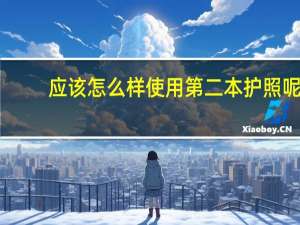 应该怎么样使用第二本护照呢
