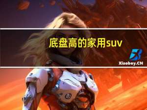 底盘高的家用suv