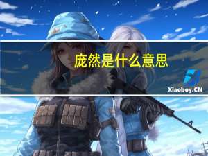 庞然是什么意思