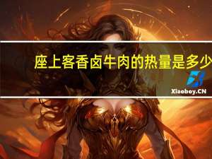 座上客 香卤牛肉的热量是多少