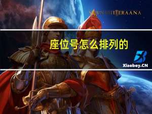 座位号怎么排列的
