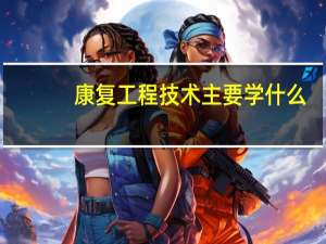 康复工程技术主要学什么