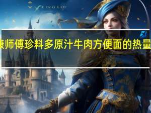 康师傅 珍料多原汁牛肉方便面的热量是多少