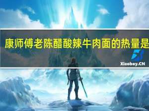 康师傅 老陈醋酸辣牛肉面的热量是多少