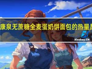 康泉 无蔗糖全麦蛋奶饼面包的热量是多少
