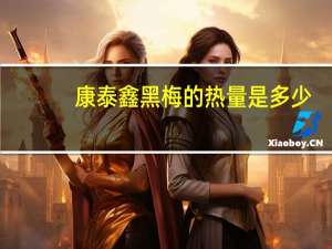康泰鑫 黑梅的热量是多少