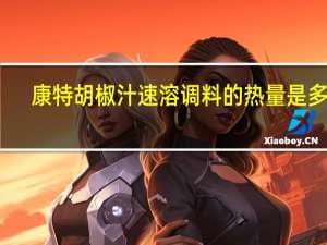 康特 胡椒汁速溶调料的热量是多少