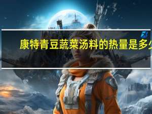 康特 青豆蔬菜汤料的热量是多少