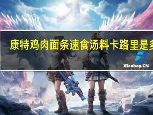 康特 鸡肉面条速食汤料卡路里是多少