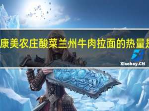 康美农庄 酸菜兰州牛肉拉面的热量是多少