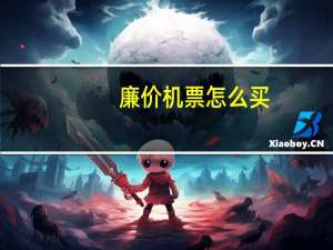 廉价机票怎么买