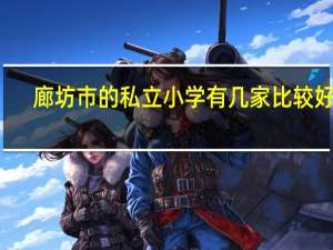 廊坊市的私立小学有几家比较好的