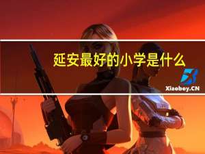 延安最好的小学是什么