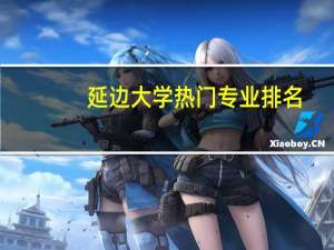 延边大学热门专业排名