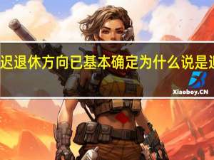 延迟退休方向已基本确定　为什么说是迎难而上