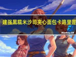 建强 黑糯米沙司夹心面包卡路里是多少