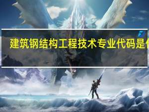 建筑钢结构工程技术专业代码是什么