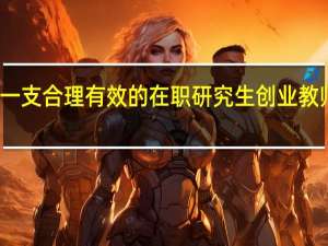 建设一支合理有效的在职研究生创业教师队伍分析