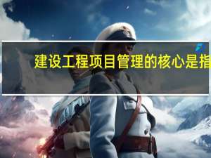 建设工程项目管理的核心是指( )。