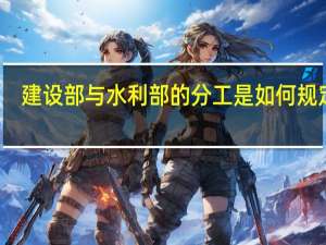 建设部与水利部的分工是如何规定的