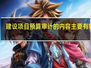 建设项目预算审计的内容主要有哪些
