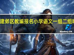 建邺区教编报名小学语文一组二组啥意思