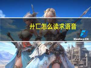 廾匸怎么读求语音（廾匸怎么读）