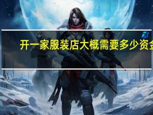 开一家服装店大概需要多少资金