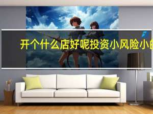 开个什么店好呢 投资小 风险小的（开个什么店好）