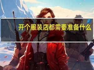 开个服装店都需要准备什么