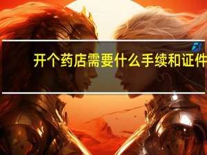 开个药店需要什么手续和证件
