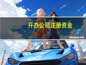 开办公司注册资金