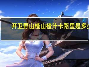 开卫 野山楂山楂汁卡路里是多少