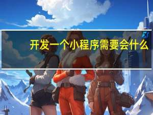 开发一个小程序需要会什么